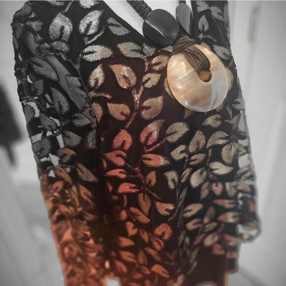 JOSEPH RIBCOFF TUNIC WITH SHEER OVERLAY - Picture 13 of 16